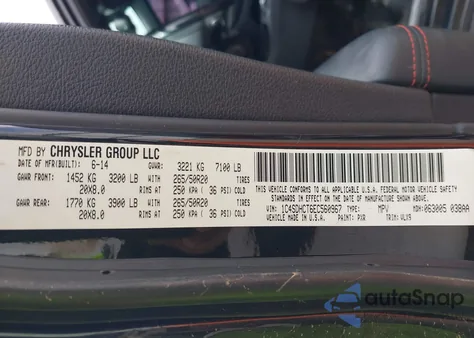 2014 Dodge Durango R/T from USA, damaged, VIN 1C4SDHCT6EC560967